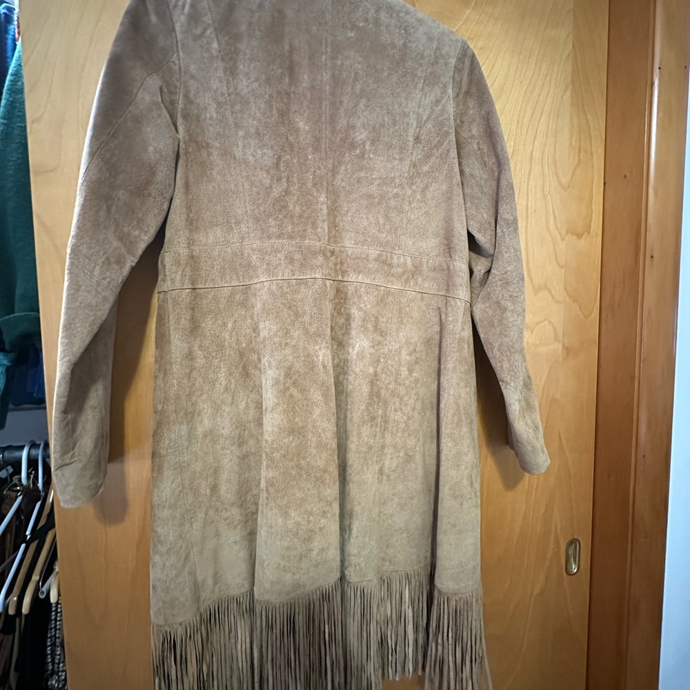 Scully Brown Suede Maxi Fringe Jacket - Picture 6 of 10